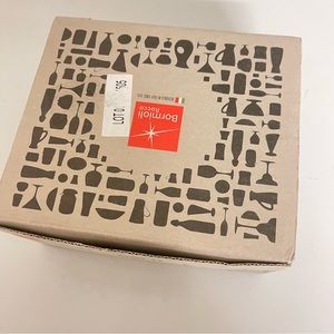 Italy Bormioli Rocco tempered glass Espresso cups set NWT